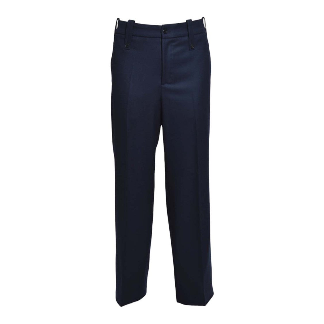 Paura Kyros Blue Virgin Wool Trousers