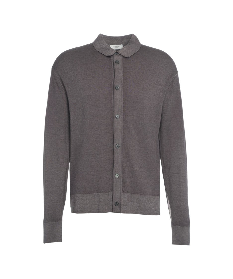 Paolo Pecora Finely Knit Shirt With Classic Collar