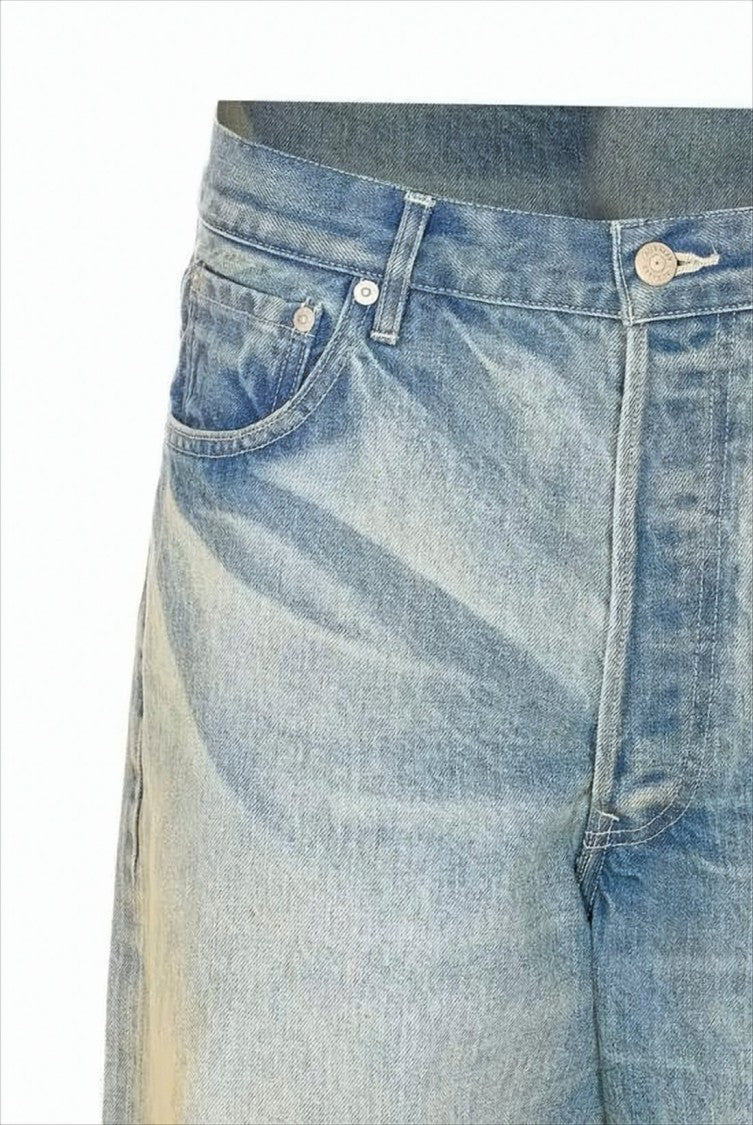 Auralee Relaxed Wide-Leg Denim Pants