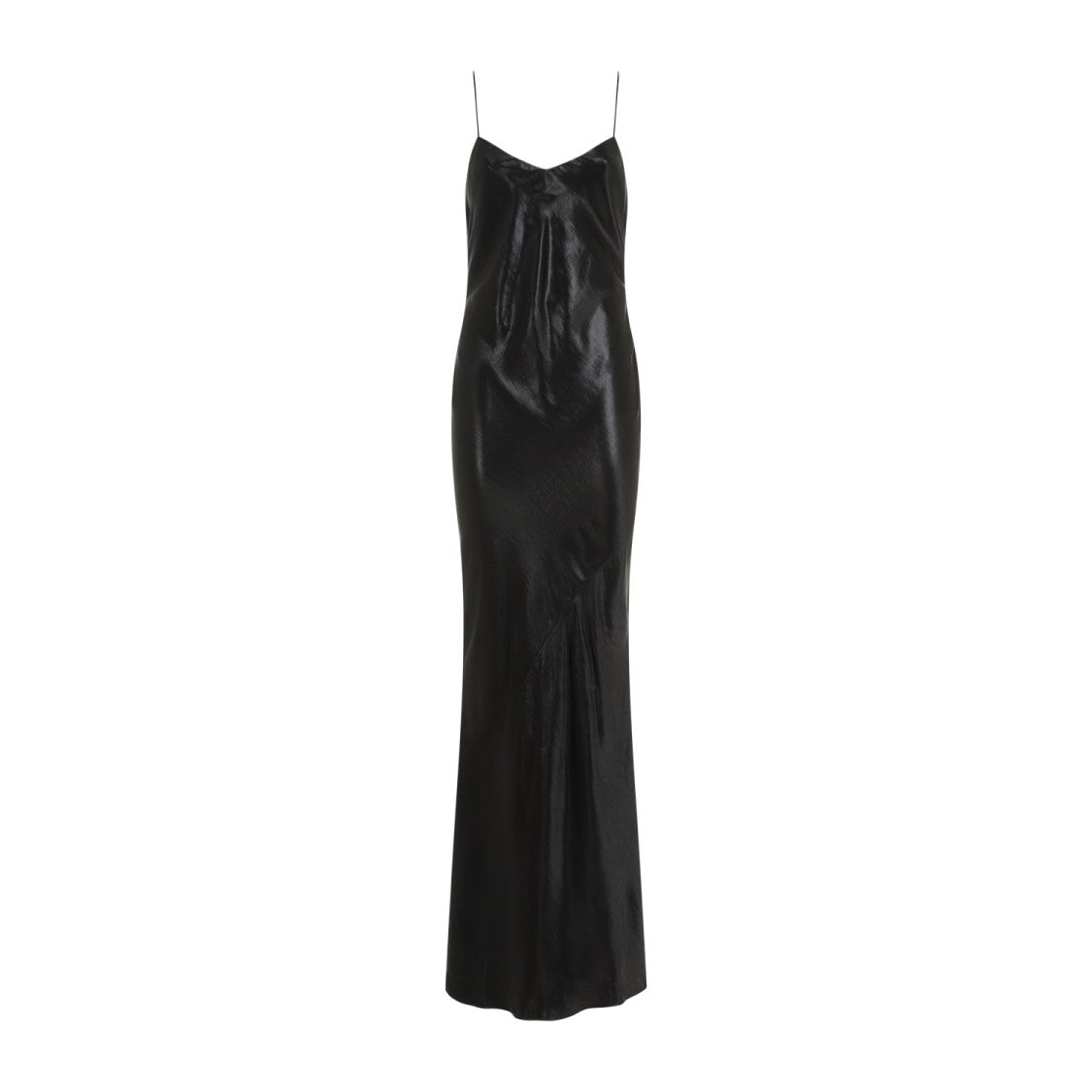 Saint Laurent Black Acetate Long Dress