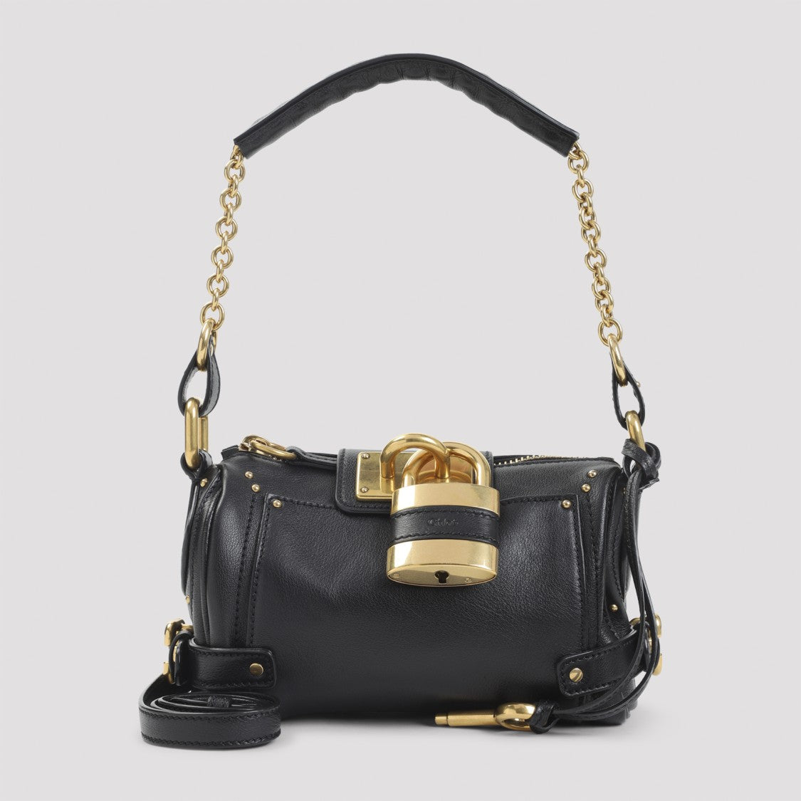 Chloé Compact Cylindrical Shoulder Bag In Buffalo Leather
