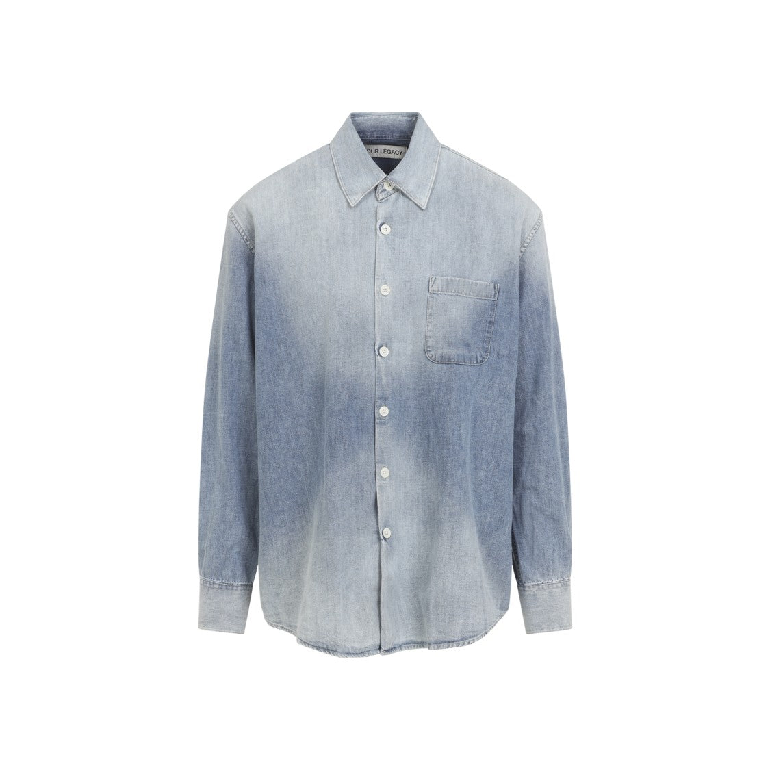 Our Legacy Gradient Wash Denim Button-Up Shirt