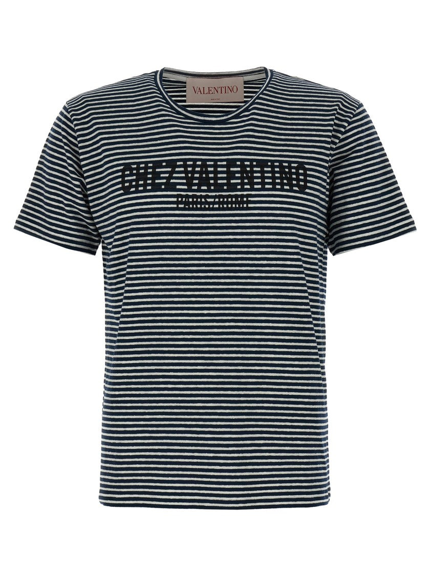 Valentino Garavani Valentino Garvani 'Chez Valentino' Stripes T-Shirt