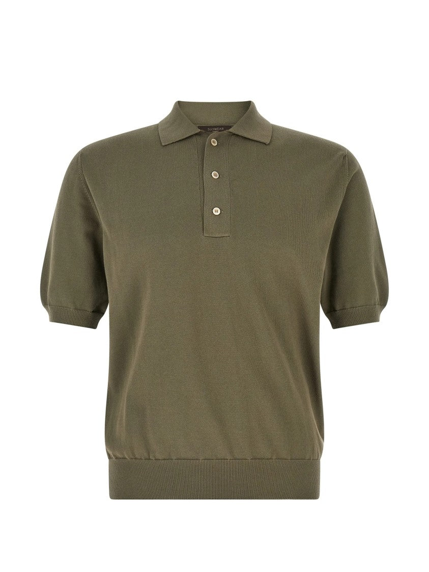Zanone Lush Green Short-Sleeved Cotton Polo Shirt