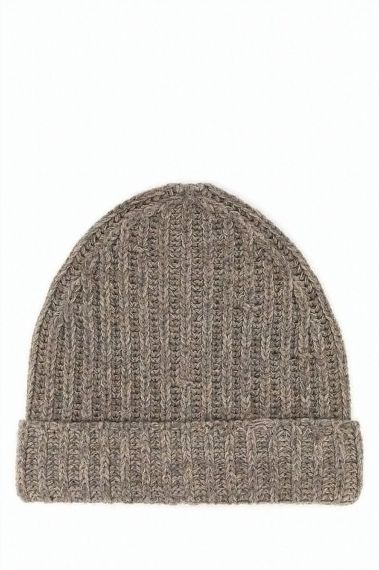 Maison Margiela Ribbed Knit Beanie With Folded Cuff