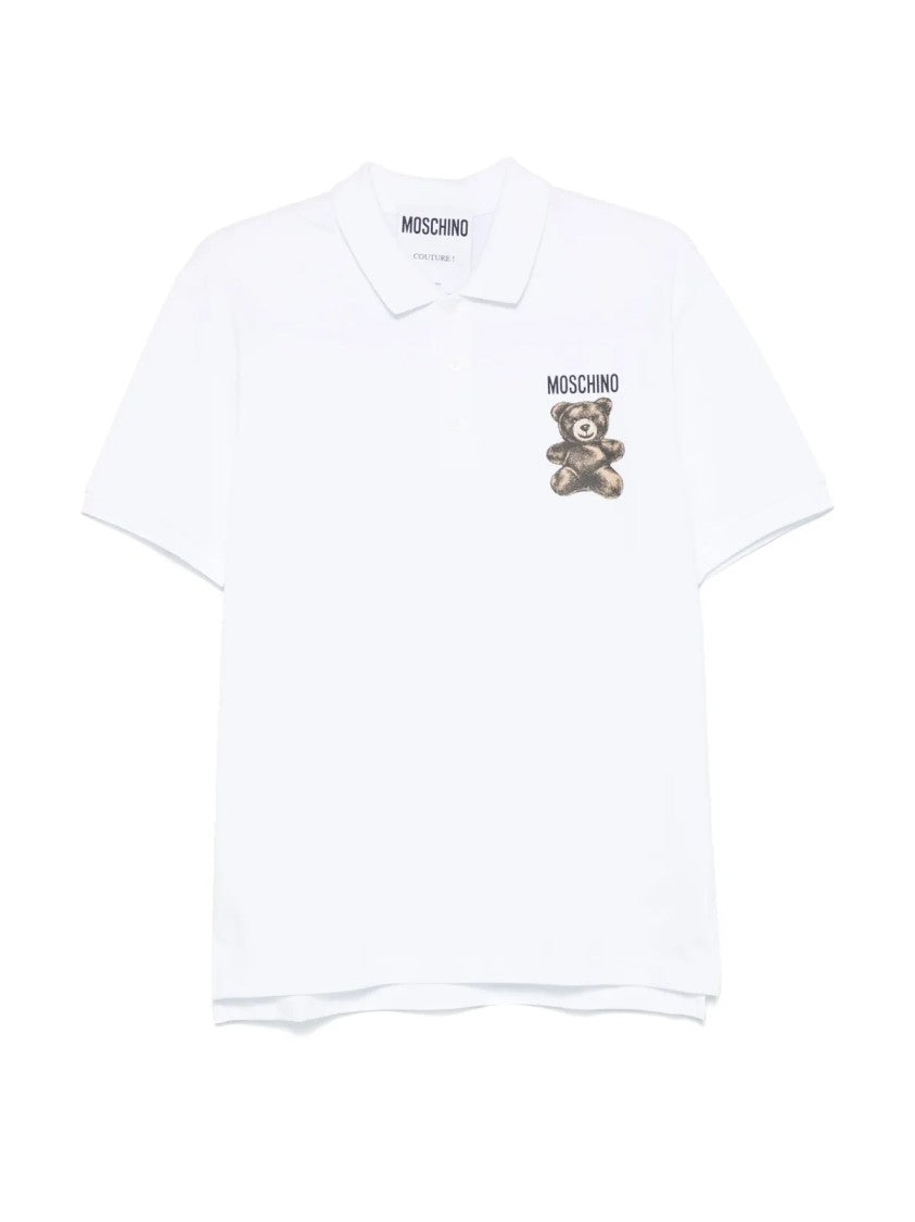 Moschino Teddy Bear Logo Polo Shirt