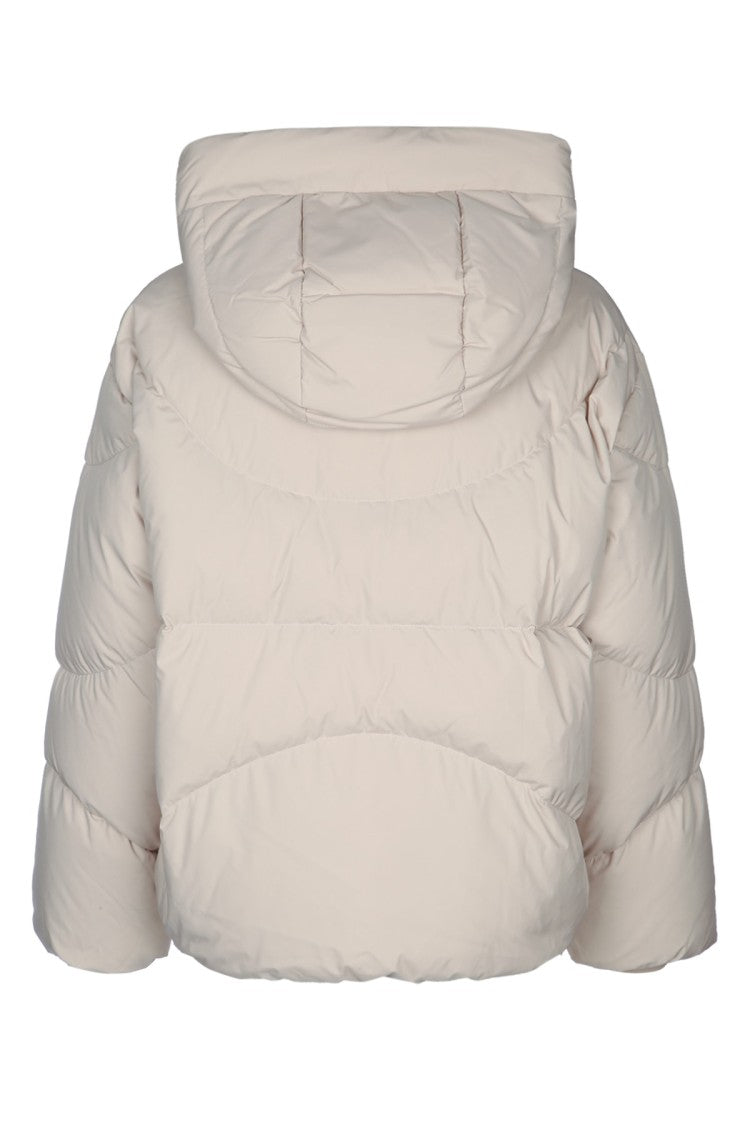 I Blues Verna Cropped Hooded Puffer Jacket