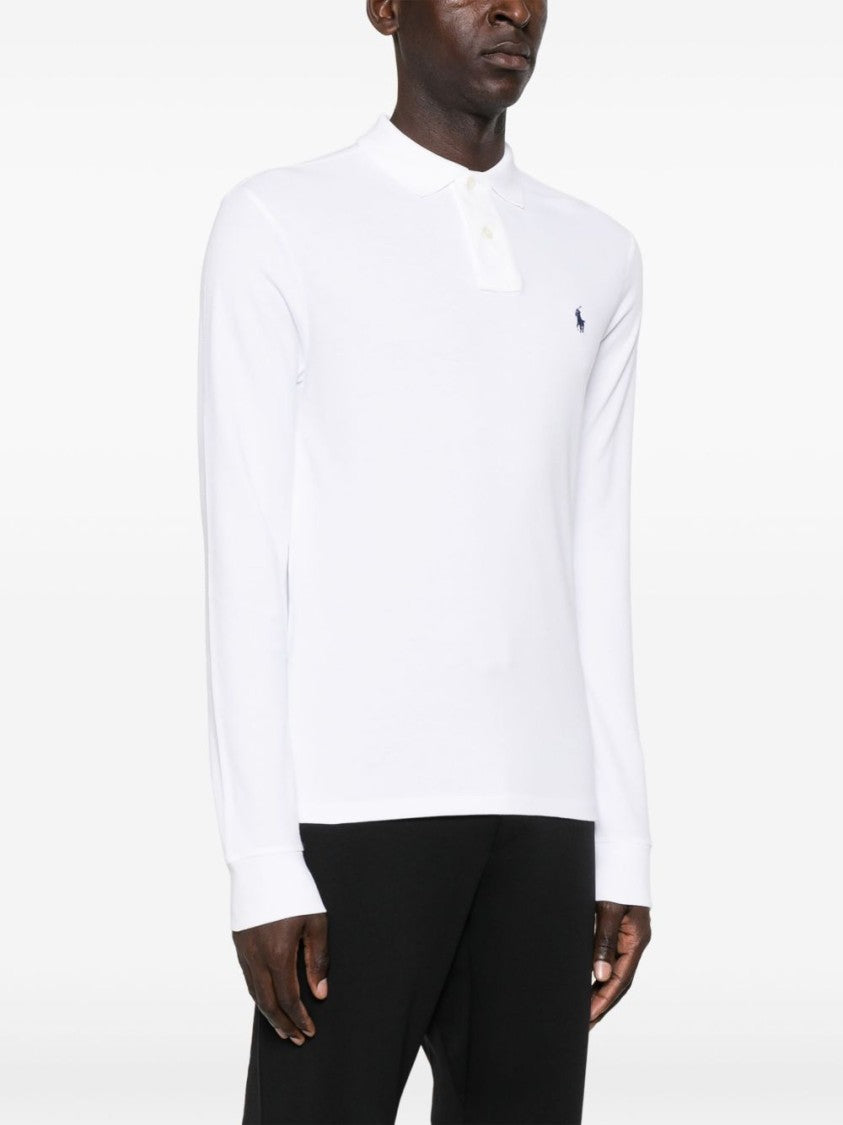 Polo Ralph Lauren Classic Long-Sleeve White Polo Shirt