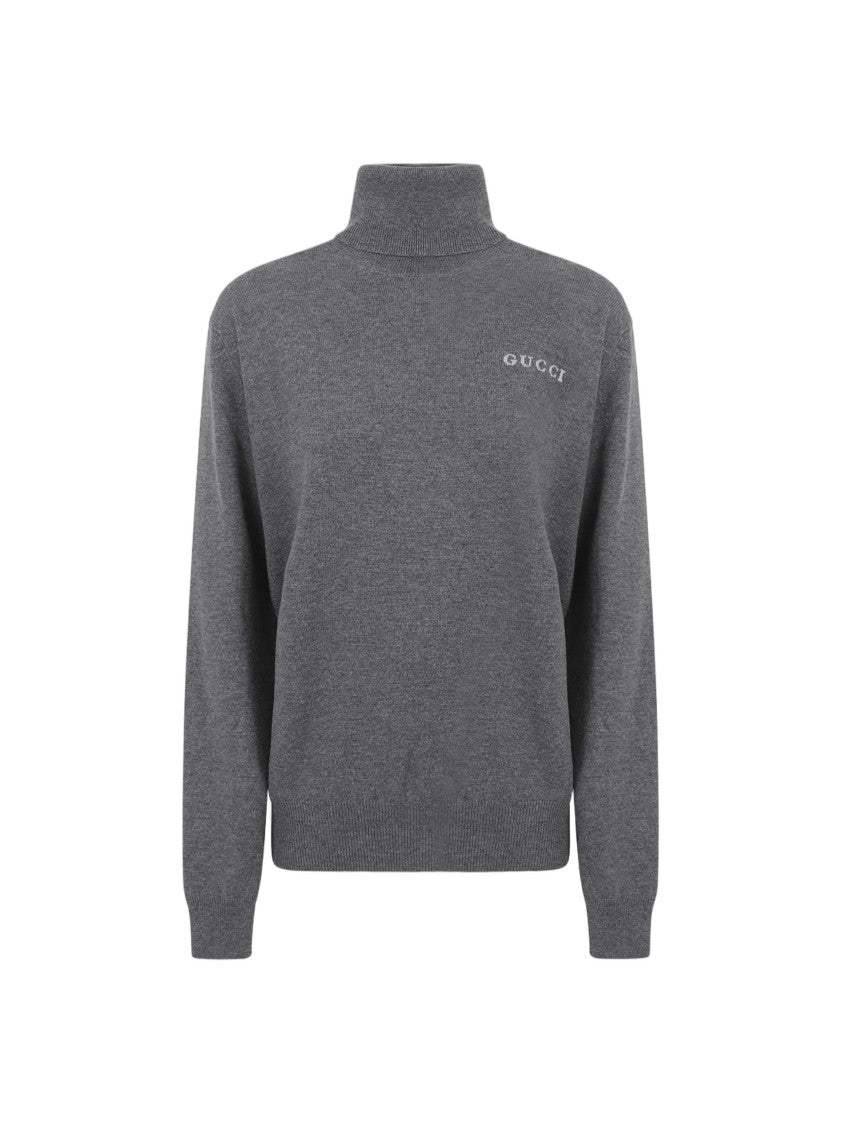 Gucci Cashmere Sweater With High Neckline