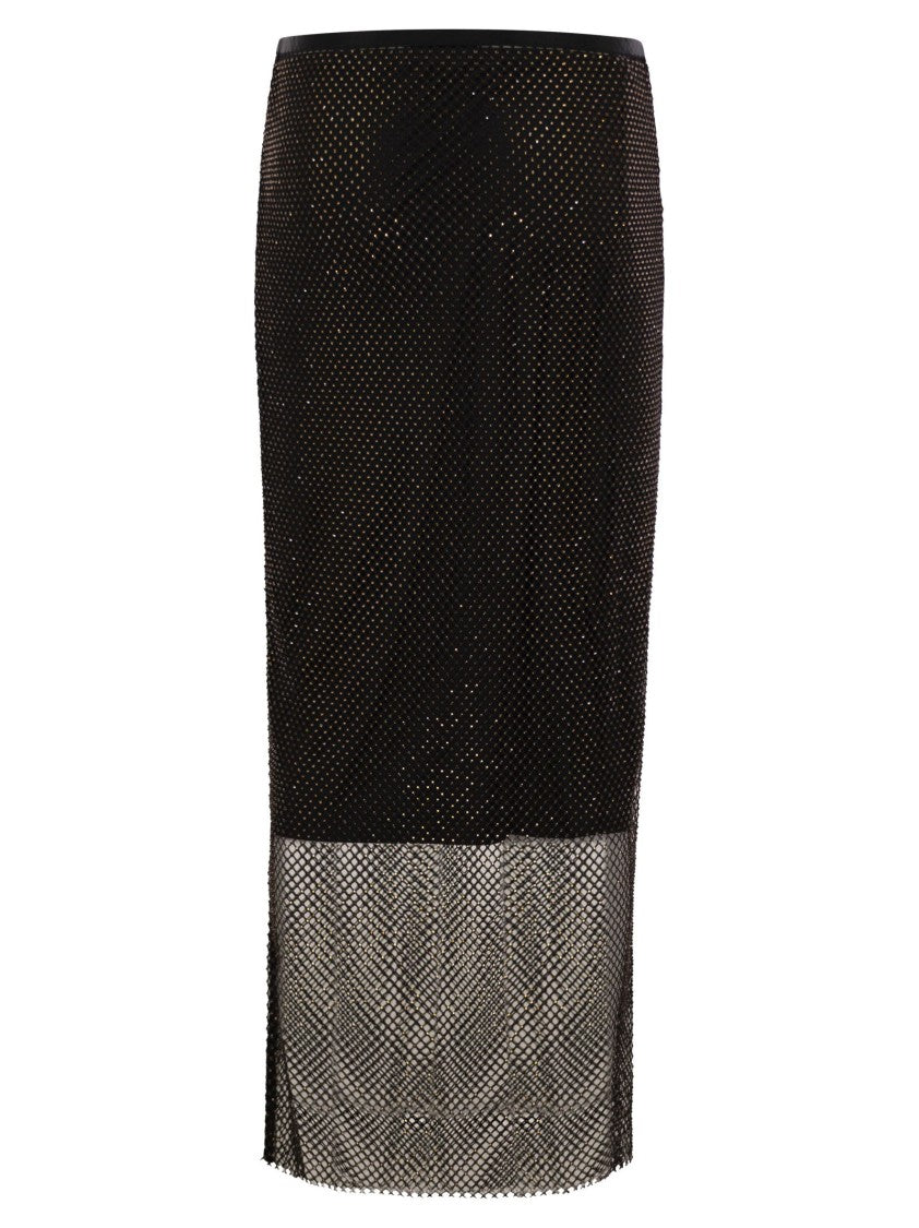 Sportmax Rete - Longuette With Rhinestones
