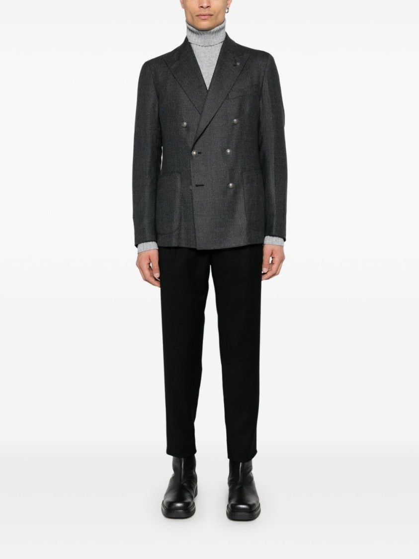 Doppiaa Amintore High-Neck Ribbed Sweater