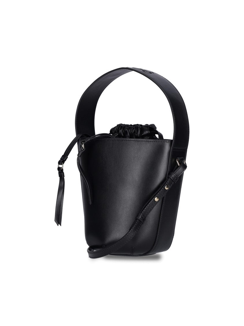 Chloé Black Sense Mini Leather Bucket Bag