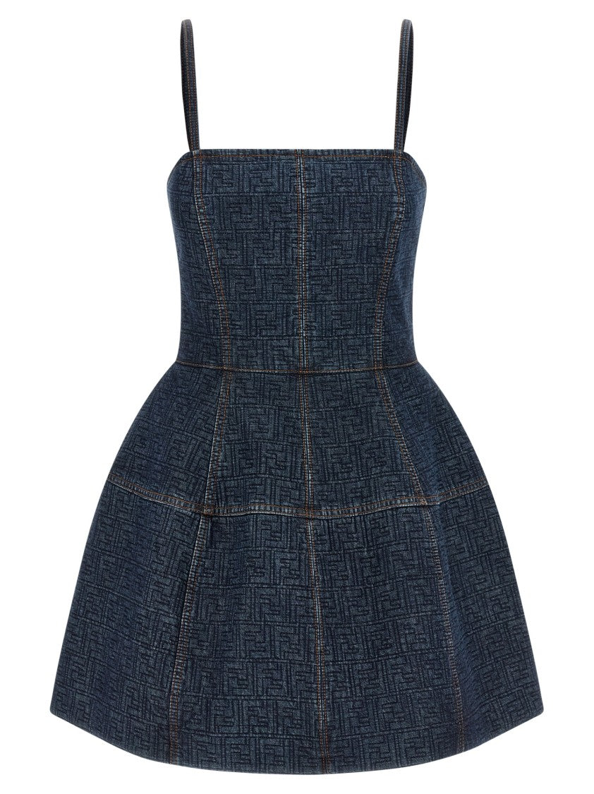 Fendi 'Ff' Denim Dress