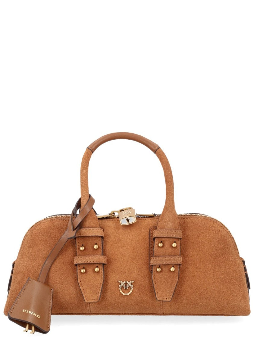 Pinko Escape Bag Small Suede Handbag