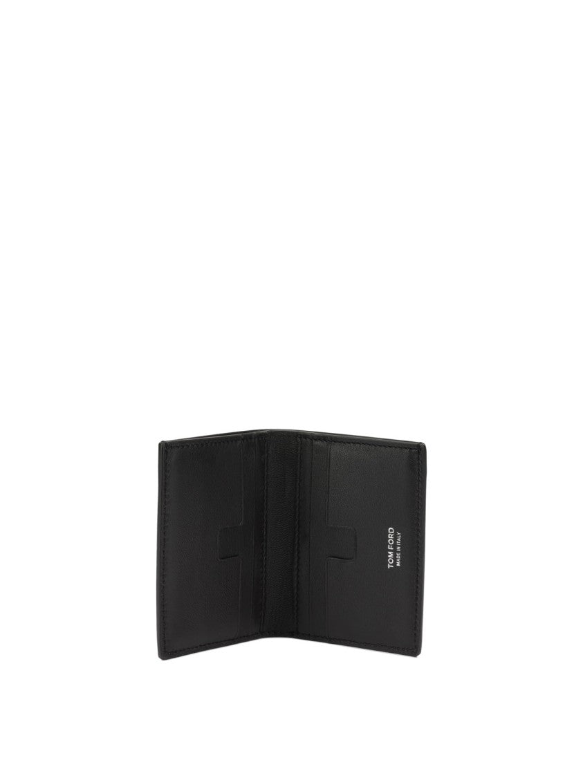 Tom Ford Crocodile-Effect Folding Card Holder