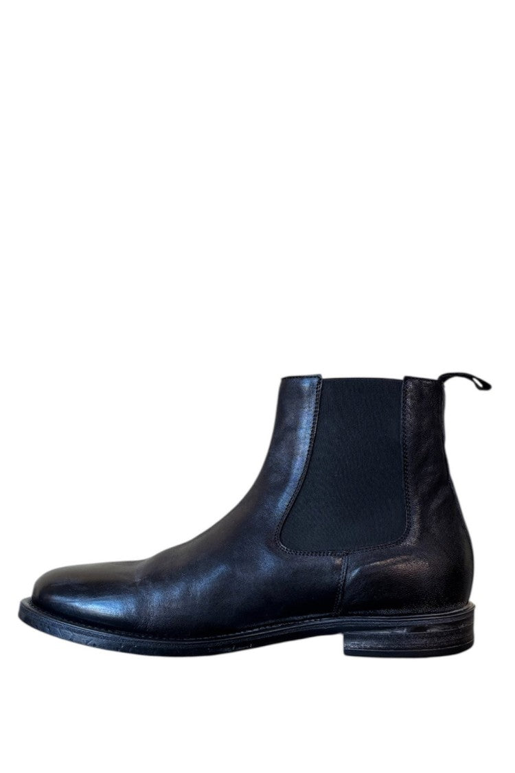 Moma Black Leather Boots