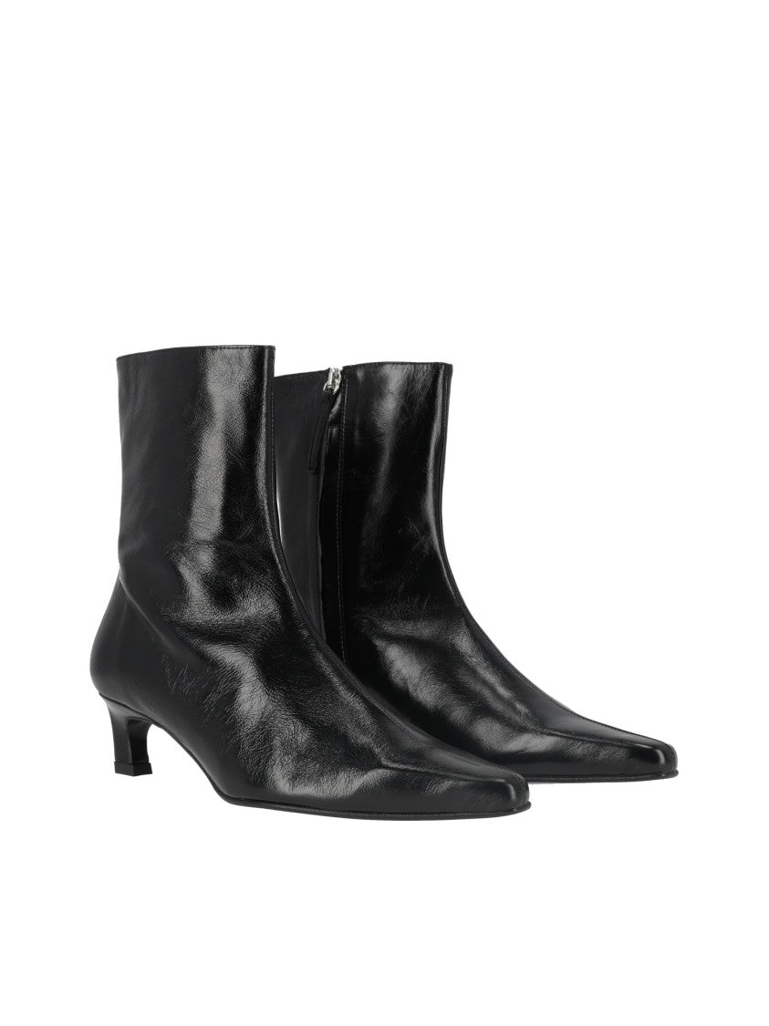Alohas Black Ambar Rift Leather Ankle Boots