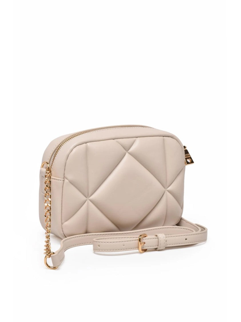 Love Moschino White Quilted Polyurethane Shoulder Bag