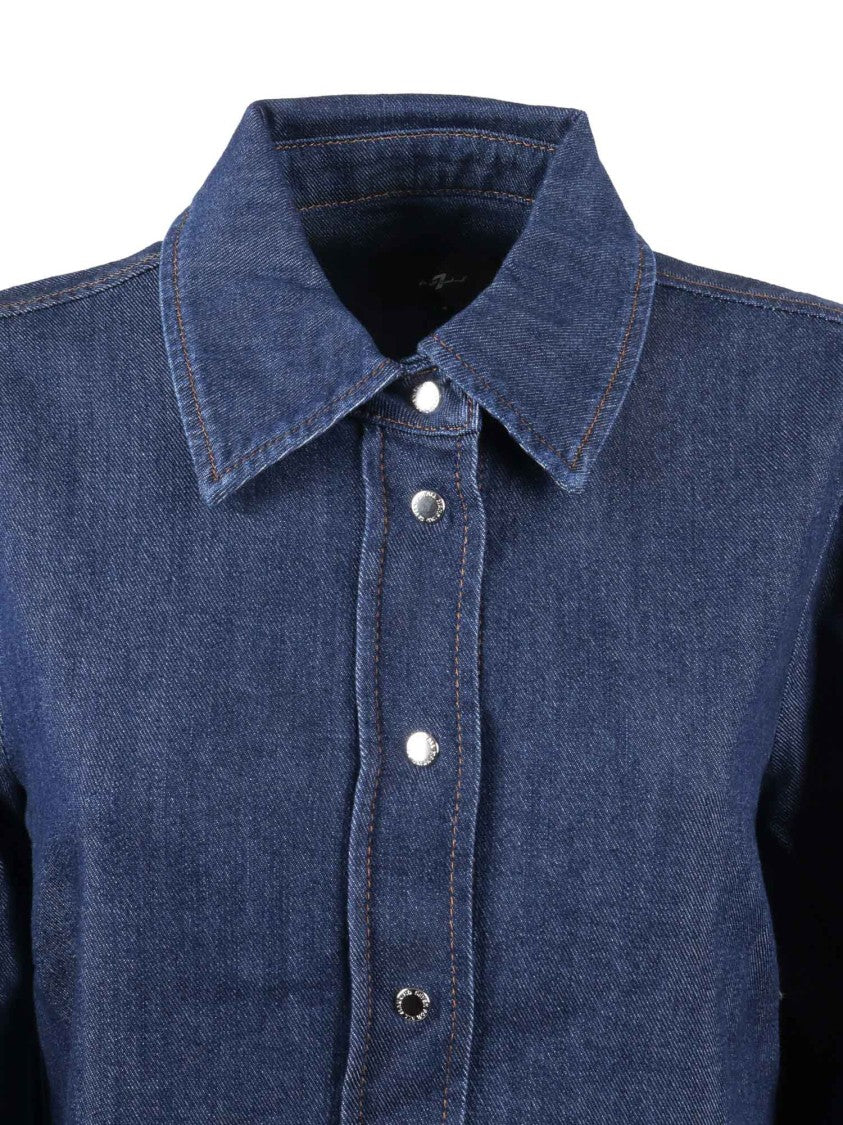 7 For All Mankind Halona Puff Sleeve Shirt