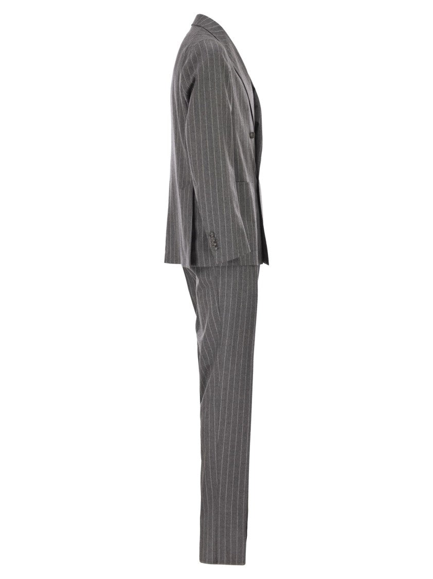 Tagliatore Double-Breasted Suit In Superfine Virgin Wool
