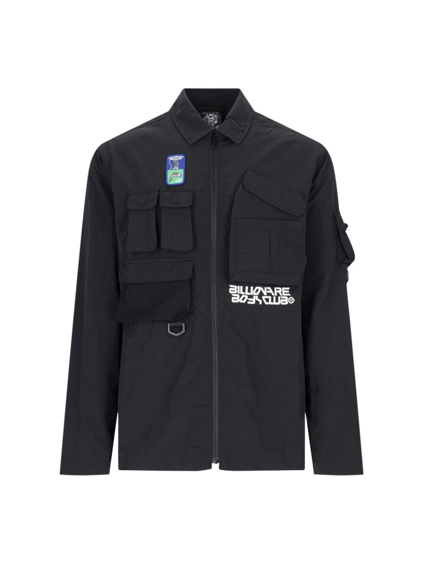Billionaire Boys Club Boys Club Multi-Pocket Shirt Jacket In Black