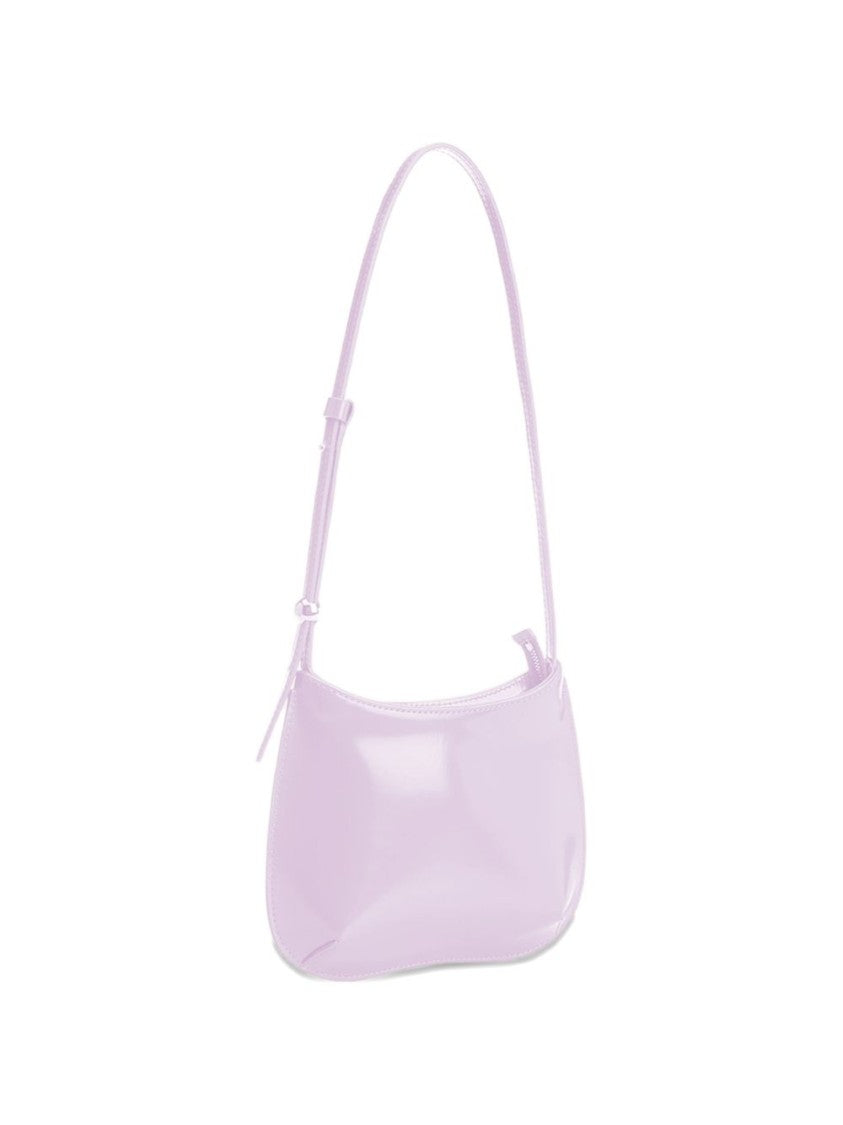 Jacquemus Light Pink Glossy Curved Shoulder Bag