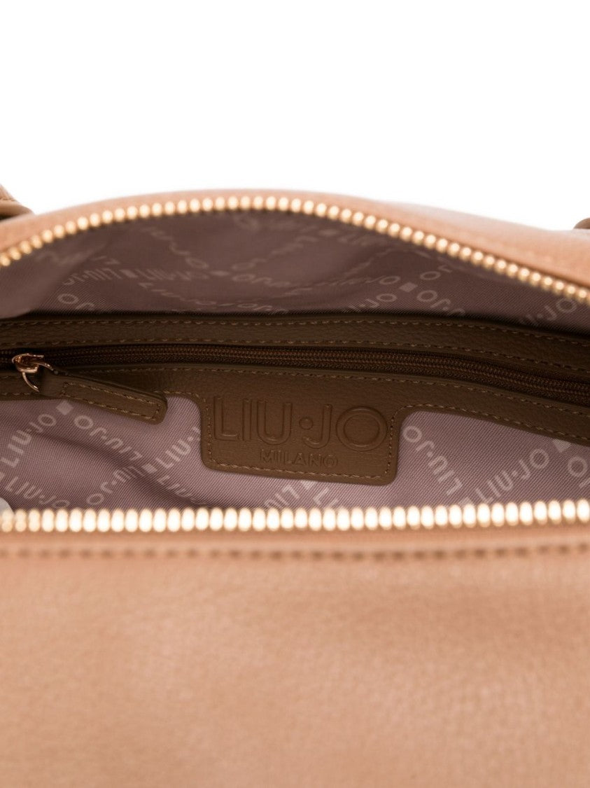 Liu Jo Textured Polyurethane Shoulder Bag With Dual Handles