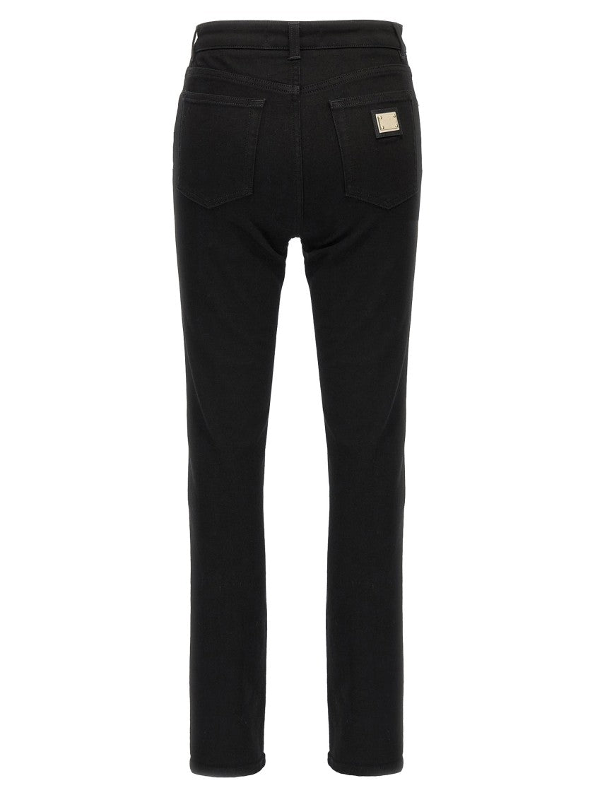 Dolce & Gabbana Slim Fit Five-Pocket Denim Jeans