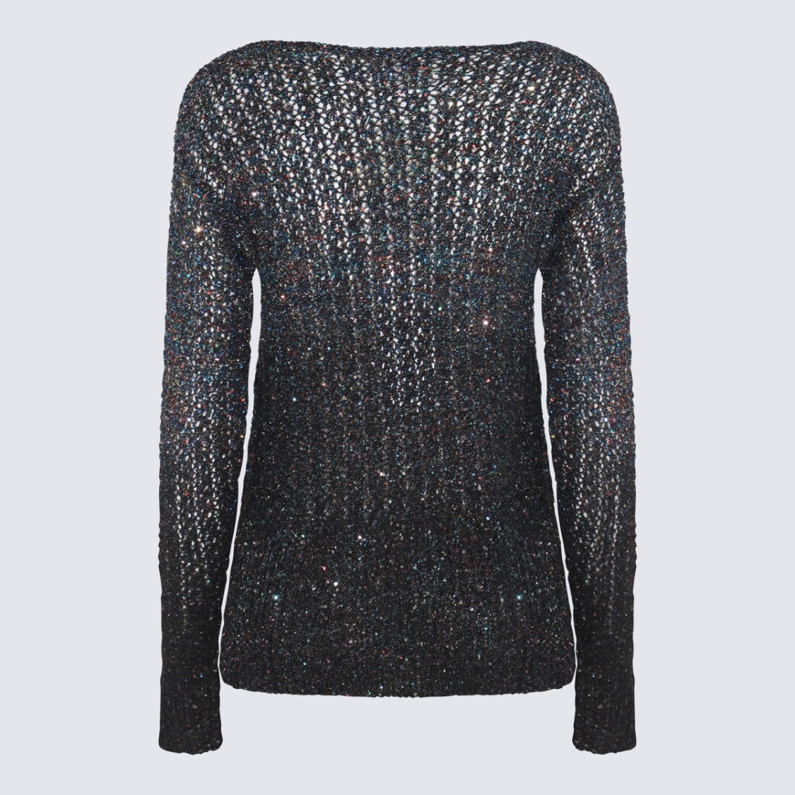 Maison Margiela Midnight Blue Sequin-Embellished Knitted Jumper