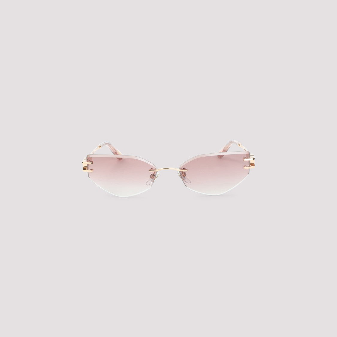 Chopard Rimless Sunglasses With Gradient Lenses