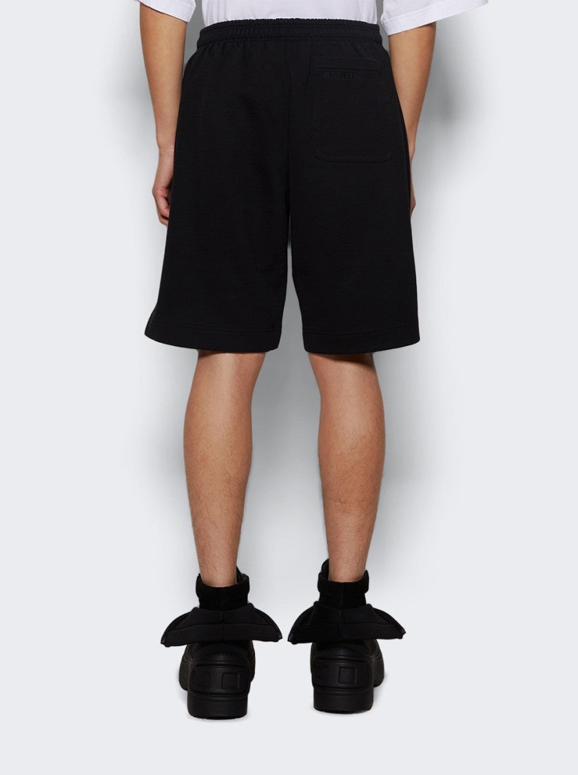 Vetements Embroidered Logo Shorts Black
