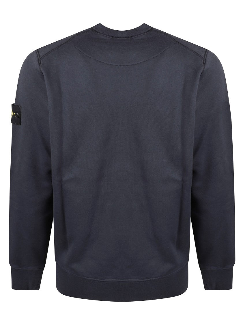 Stone Island Classic Crew Neck Sweater With Logo Patch Detail