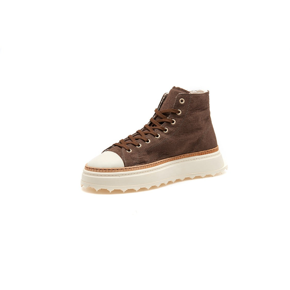 Bepositive Canvas Leather Mid-Cut Sneakers