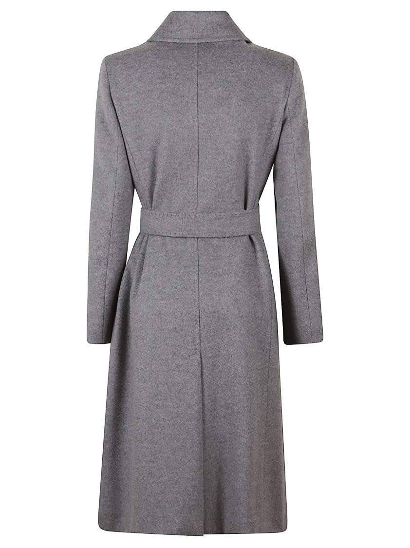 Max Mara Wide-Fit Virgin Wool Coat With Self-Tie Belt
