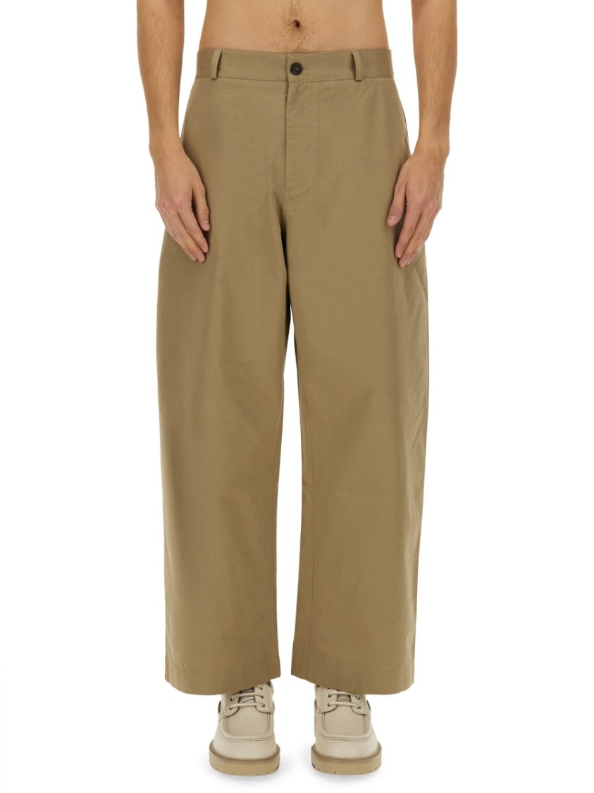 Studio Nicholson Slim Curved Cotton Blend Pants