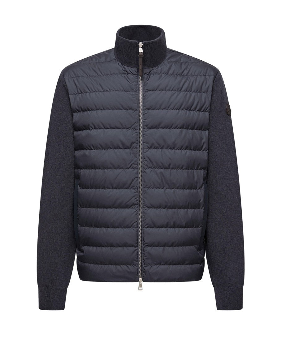 Moncler Modern Padded Cardigan With Knitted Details