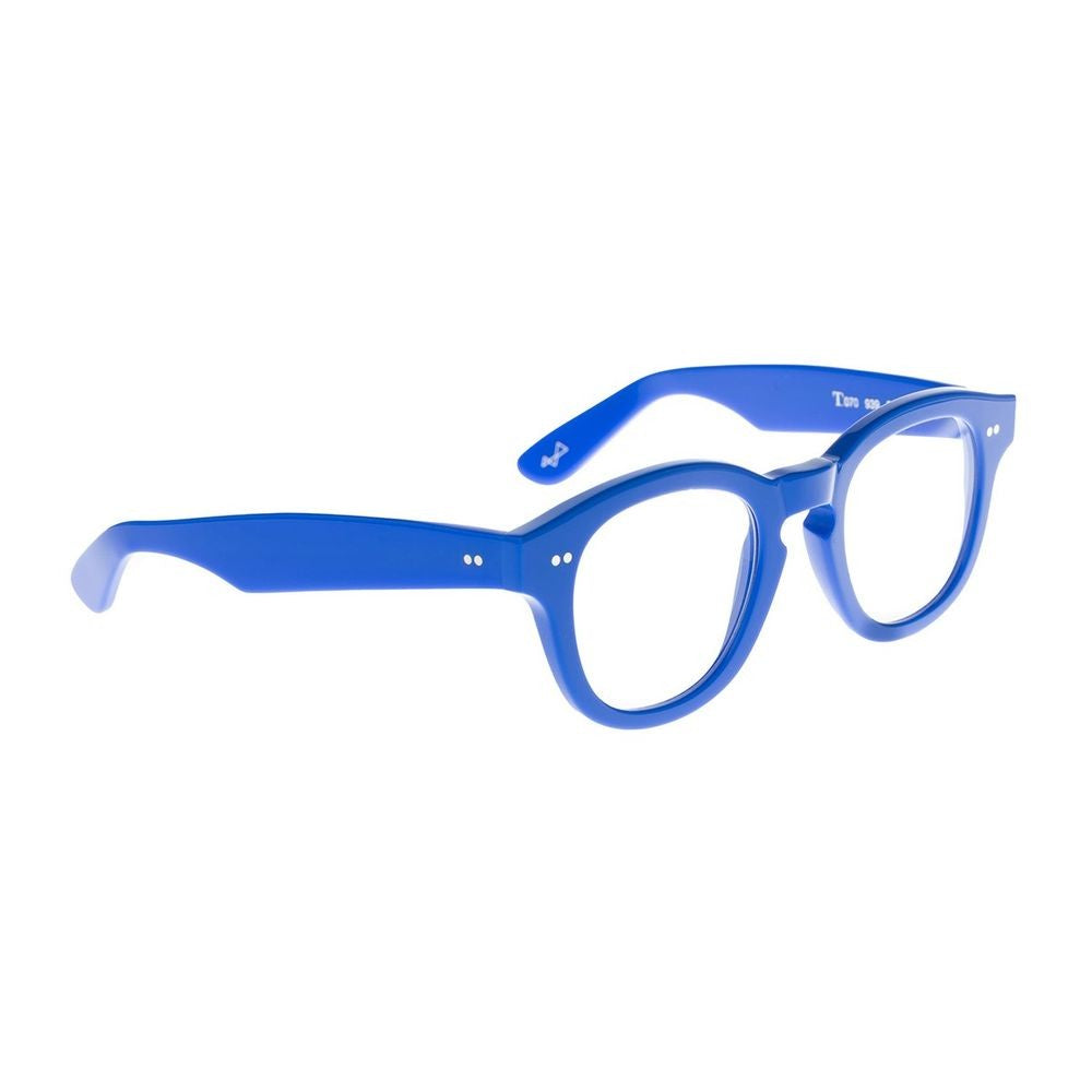 Toffoli Costantino T070 Phantos-Shaped Blue Acetate Sunglasses
