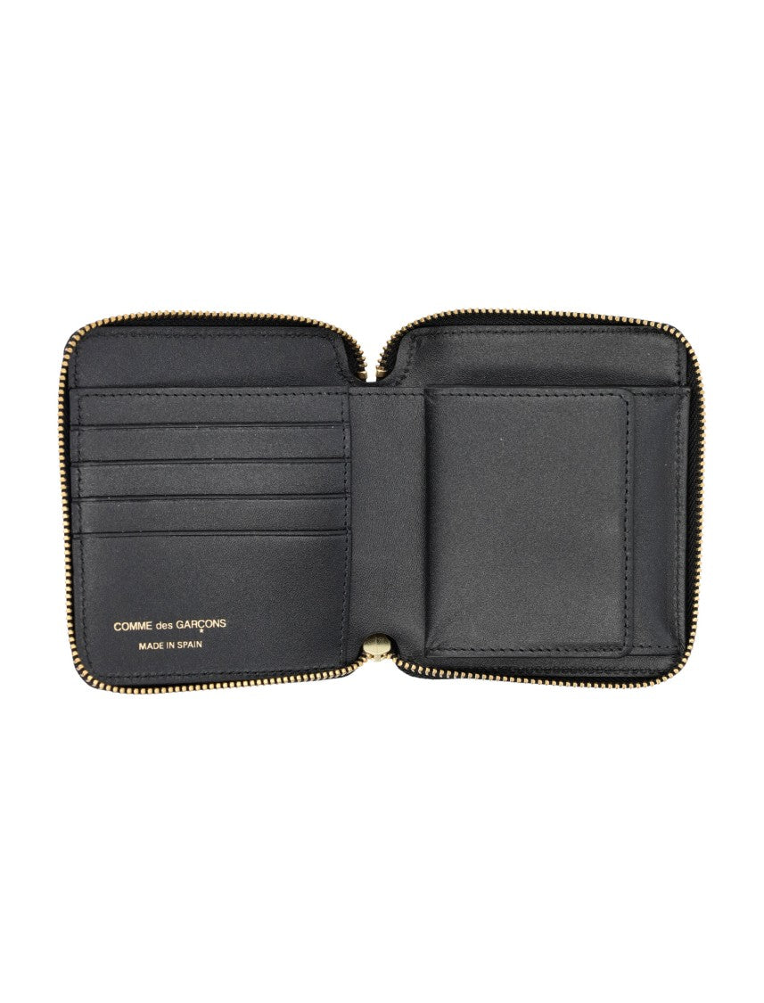 Comme Des Garçons Outside Pocket Vertical Wallet Zip Aroun