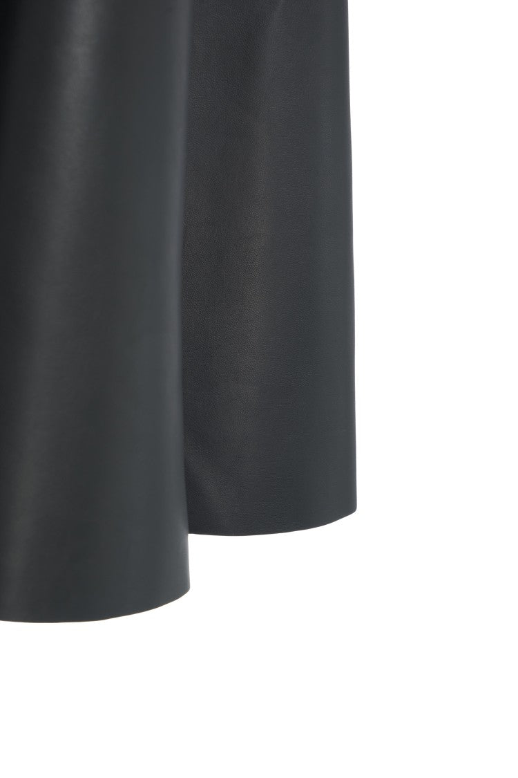 Norma Kamali Faux Leather Midi Dress