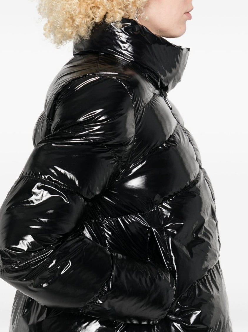 Pinko Puffer Jacket With High Collar