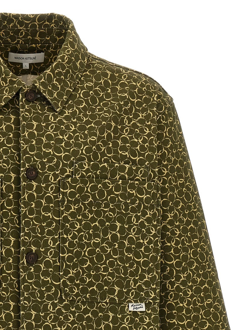 Maison Kitsuné Floral Print Overshirt