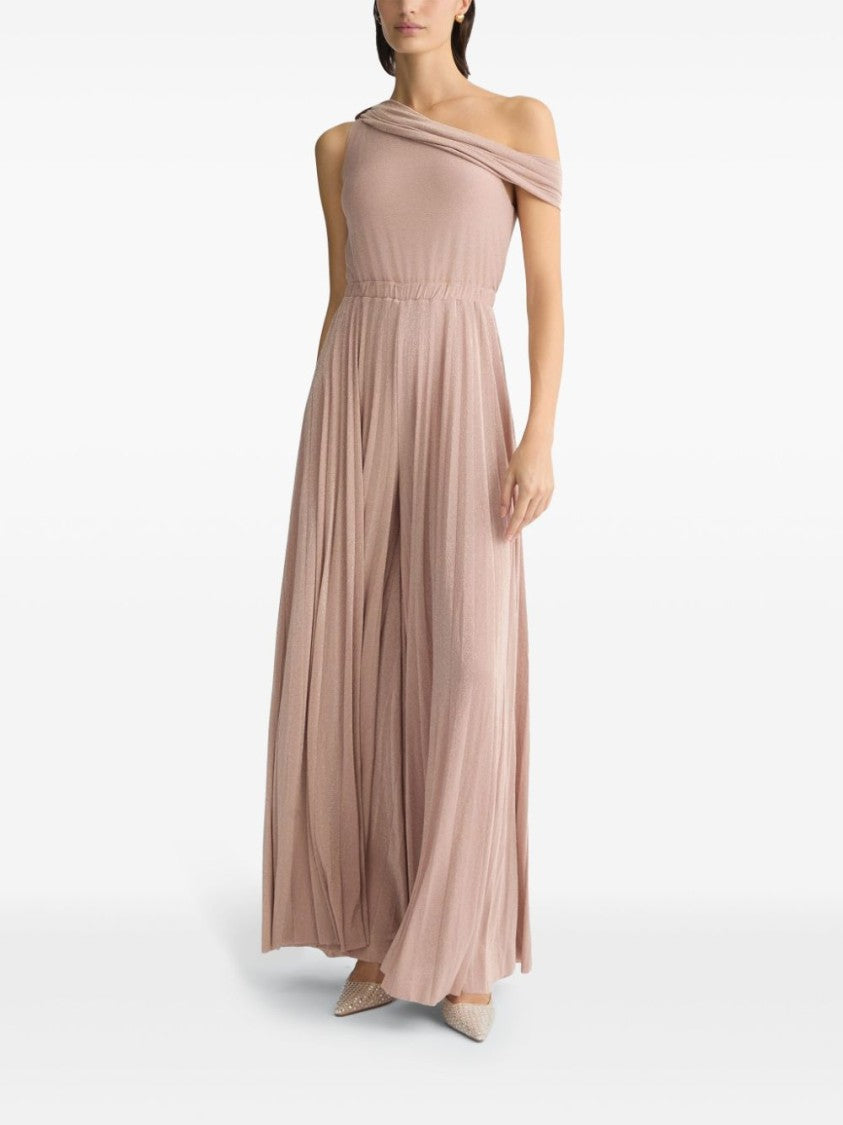 Liu Jo Pink Trousers With Ruffled Waist Detail