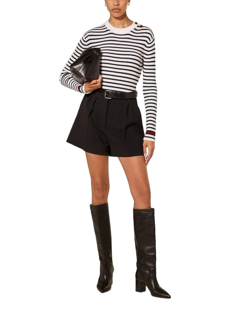 Max Mara Tailored High-Waisted Shorts With Structured Silhouette