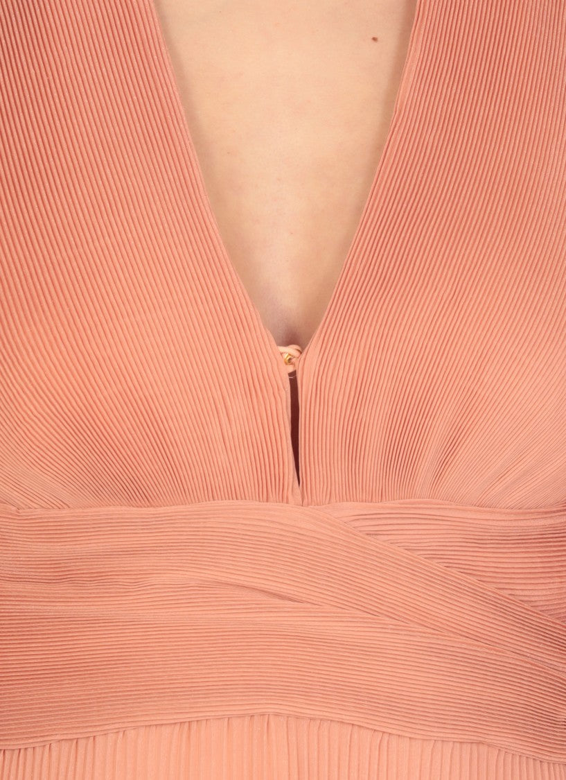 Zimmermann Pink Pleated Mini Dress