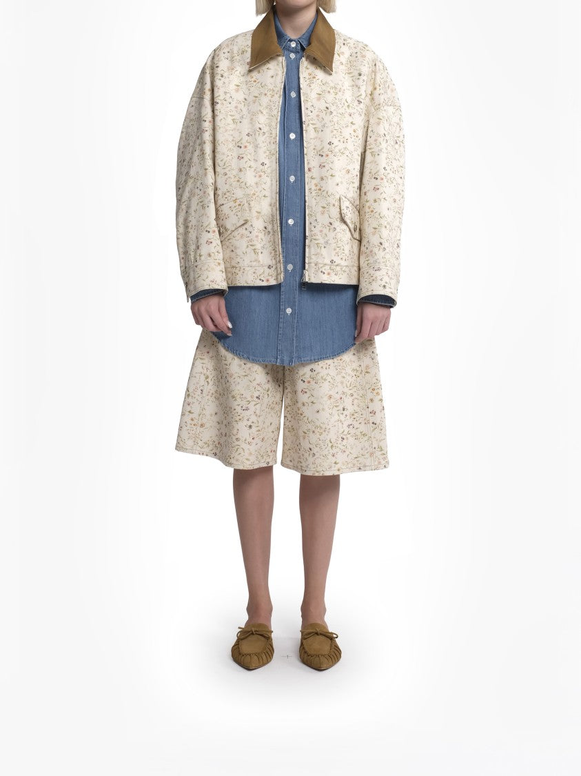 Tela Neutral Giubbino Bubble Boxy Floral Jacket