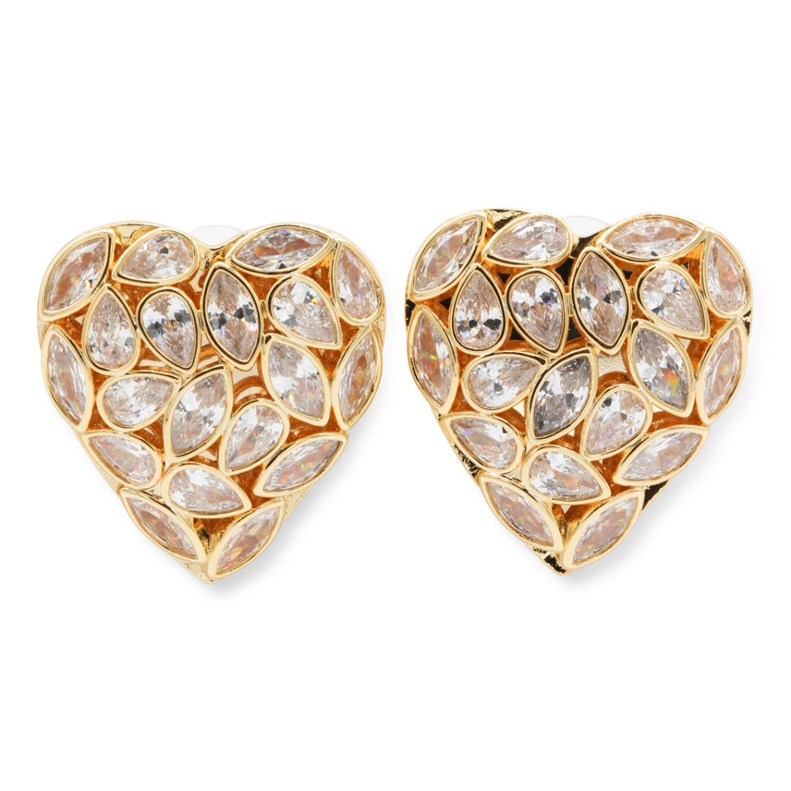 Self-Portrait Gold Crystal Earrings
