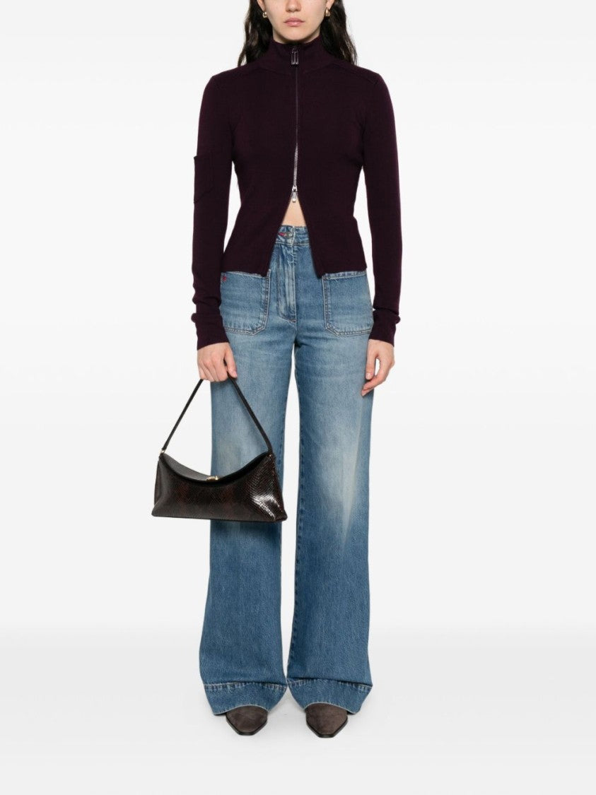 Victoria Beckham High-Waisted Wide Leg Jeans