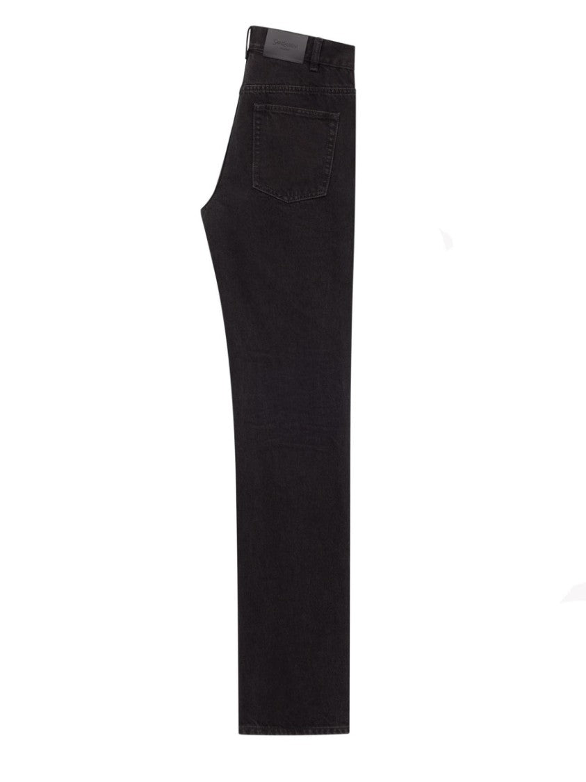 Saint Laurent Nico Low Waist Flared Jeans