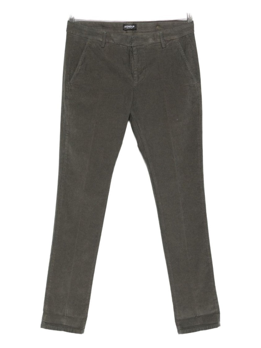 Dondup Cotton-Blend Corduroy Trousers With Slash Pockets