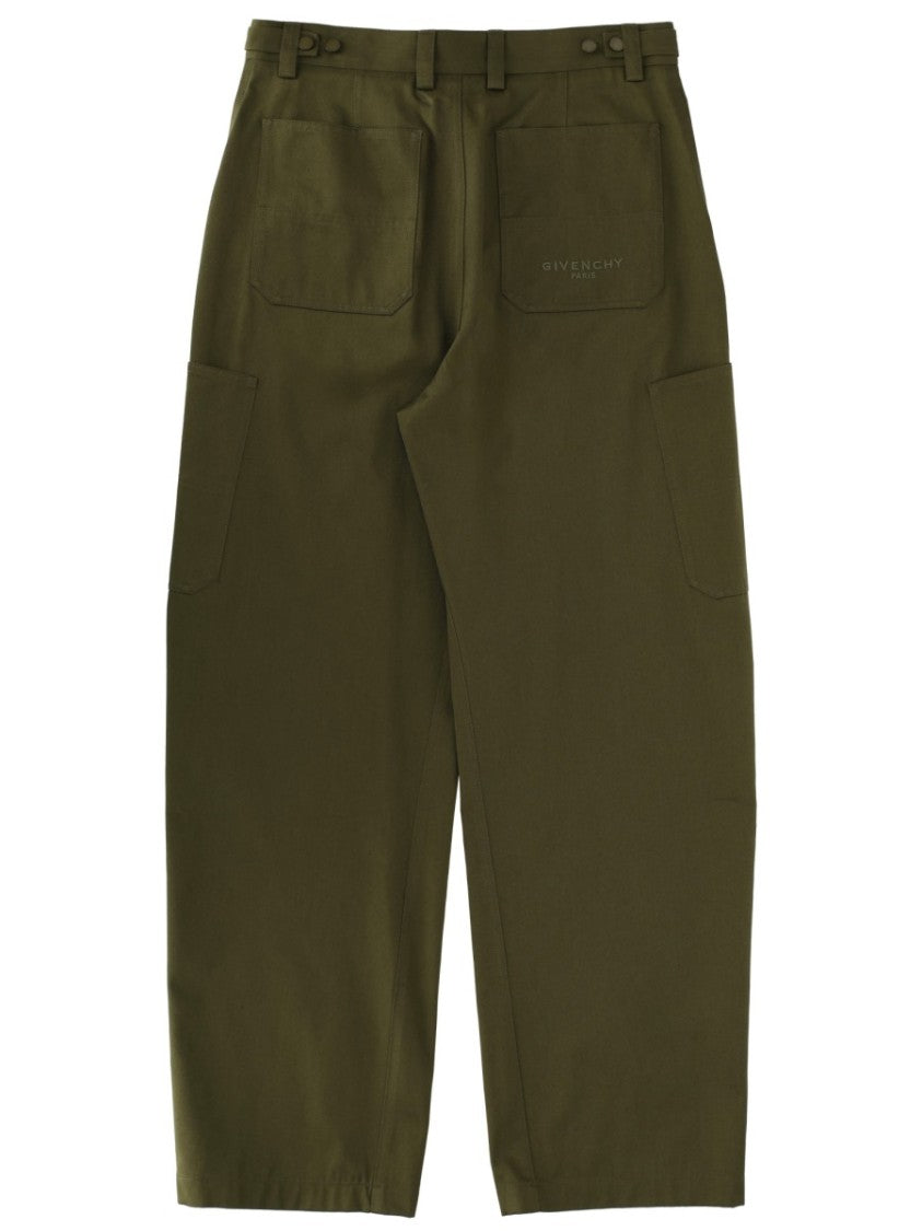 Givenchy Couture Seam Cropped Patch Pockets Pants